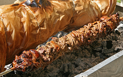 Kokoretsi - a traditional Greek delicacy