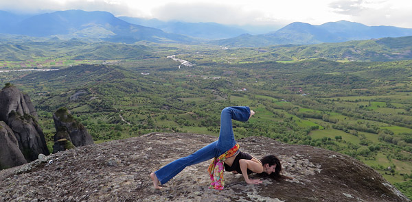 Yoga in Meteora