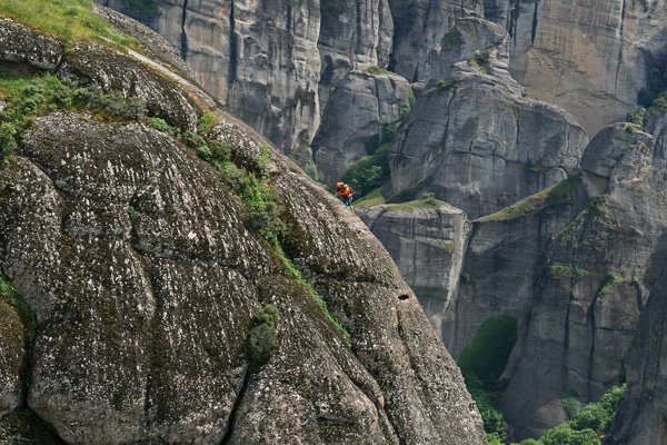 Mountain Climbing in Meteora